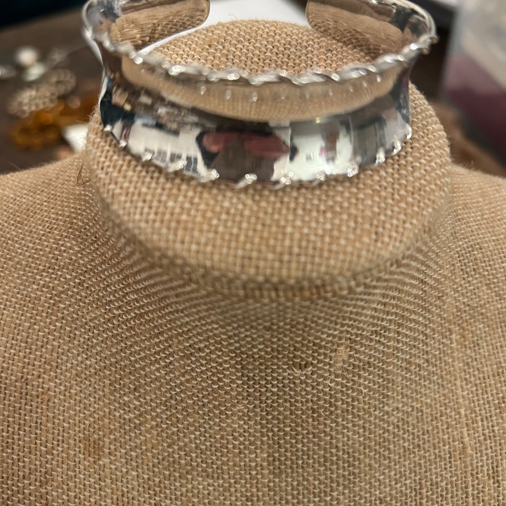 Solid Sterling Cuff Bracelet - image 6